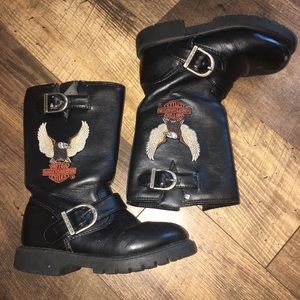 Toddler Harley Davidson boots.